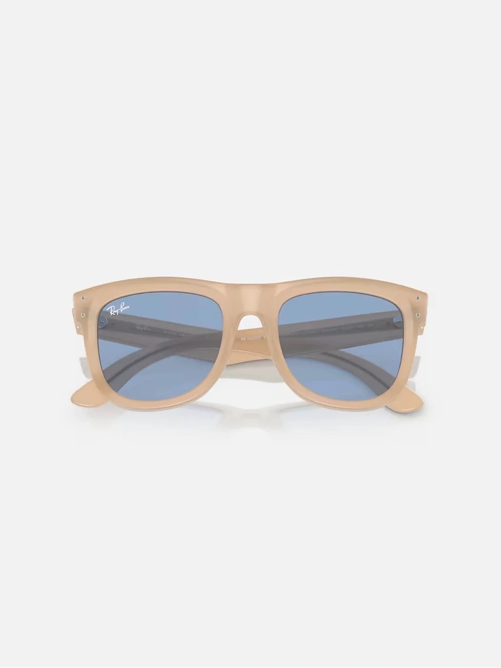 Ray-Ban | Wayfarer Reverse | Nude Frame Sunglasses with Blue Lenses